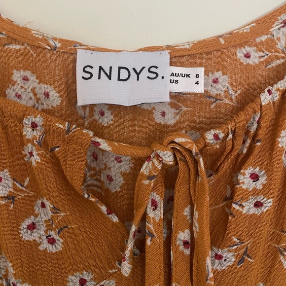 SNDYS The Label Honolulu Dress Size 4 - Color Amber Daisy - Picture 4 of 9